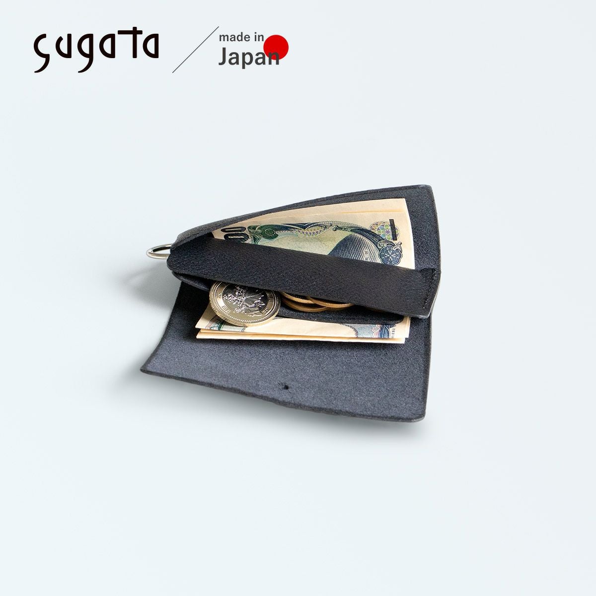 sugata ミニマルウォレット コンパクト財布 コイン・お札収納 sg-sg278