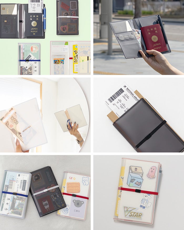 Travel file Flip パスポートケース マルチケース カードケース 母子