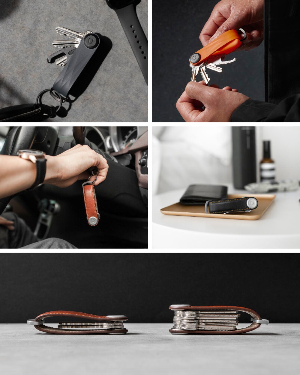 Orbitkey オービットキー Active / Leather / Saffiano / Cactus 本革